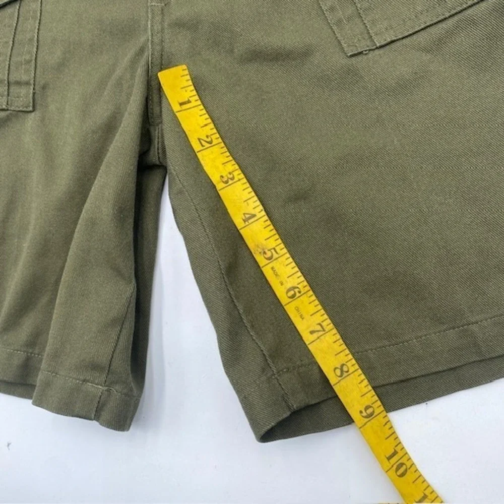 BOY SCOUTS BSA Official Uniform Cargo Shorts Youth 14 Green Elastic Waist cotton
